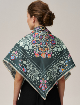 Картинка Шовкова хустина «Слобожанщина. Лісова пісня»